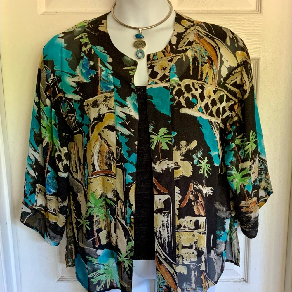 CHICO’S…kimono inspired top